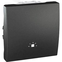 Выключатель одноклавишный кнопочный, символ `свет` Unica 10А MGU3.206.12L