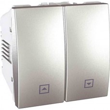 MGU3.208.30 Вимикач двоклавішний для жалюзі з фіксацією 10А серія Unica