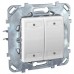 Выключатель LED 4-кнопочный Schneider Electric Unica MGU5.531.18