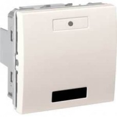 Выключатель KNX с LED индикатором и ИК приемником Unica (арт. MGU5.532.25), 2 кнопки