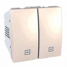 MGU3.208.25 Вимикач двоклавішний для жалюзі з фіксацією 10А серія Unica