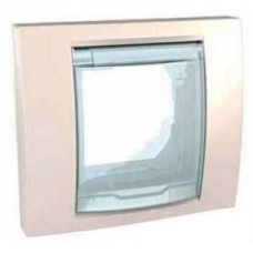 Рамка з кришкою та супортом зі ступенем захисту IP44 Unica MGU61.002.25