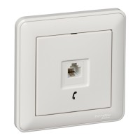 Розетка телефонная W59 RJ11 160В 1А в сборе слоновая кость (RSI-152T-28)