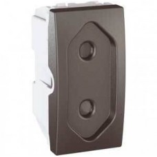 Розетка без заземлення з захисними шторками 1 модуль серія Unica MGU3.031.12