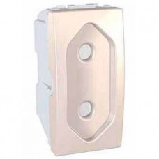 Розетка без заземления с защитными шторками 1 модуль серия Unica MGU3.031.25