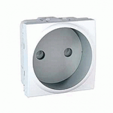 Розетка без заземлення зі шторками серія Unica MGU3.033.18