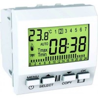 Цифровой будильник 24ч-7д серия Unica MGU3.545.18
