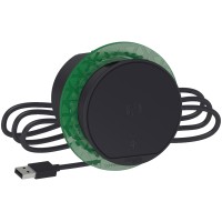 ⚡Бездротовий зарядний пристрій (Qi) з USB Unica System+ антрацит (INS44010)