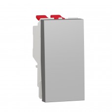 ⚡Перемикач одноклавішний перехресний сх.7 10А 1 модуль Unica New алюміній (NU310530)