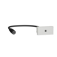 ⚡Розетка Minijack 1 модуль Unica New белый (NU343318)