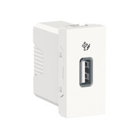 ⚡Розетка USB 1 модуль Unica New белая (NU342818)