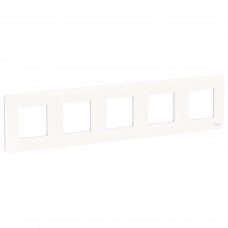 ⚡Рамка 5-ти постовая Unica New белая (NU201018)