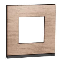⚡Рамка 1-постова горизонтальна Unica New дуб/антрацит (NU600284)