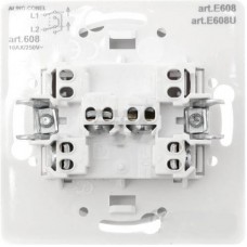 Перемикач проміжний одноклавішний Aling Conel серії EON колір білий (E608.0)
