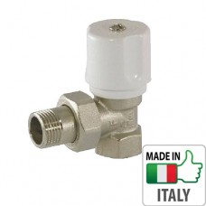 Кран радиаторный Bianchi 1/2” HВ угловой, ручка-регулятор