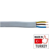 Кабель монолитный (плоский) Borsan ВВГ-п 3х2,5 (YNY 3.25)