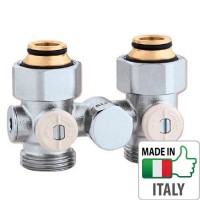 Кран радиаторный H-образный со сливом Caleffi 3/4`x3/4” НН регулирующие вентили