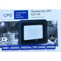 Светодиодный прожектор с драйвером CLF-30 холодный свет (Размер: 155×110×25 мм)