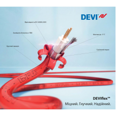 DEVIflex 6T (140F1200) 180 Вт, 30 м. нагревательный кабель двухжильный