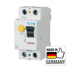 Устройство защитного отключения (УЗО) Eaton PF4, 63А, 2P, 300mA, тип AC (293172)