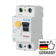 Устройство защитного отключения (УЗО) Eaton PF6, 40А, 2P, 30mA, тип AC (286496)