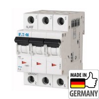 Автоматичний вимикач Eaton PL4-C40/3, 40А, 3P, C, 4.5кА (293164)