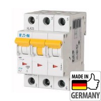 ⚡Автоматический выключатель Eaton PL7-D25/3, 25А, 3P, D, 10кА (263423)