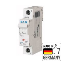 ⚡Автоматический выключатель Eaton PL7-C0,5/1, 0,5А, 1P, C, 10кА (262695)