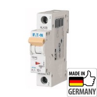 Автоматичний вимикач Eaton PL7-D13/1, 13А, 1P, D, 10кА (262715)