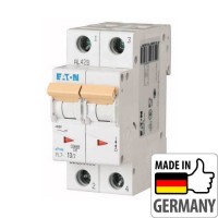 Автоматичний вимикач Eaton PL7-D13/2, 13А, 2P, D, 10кА (263380)