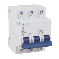 ⚡Автоматический выключатель Erste 6А, 3P, C, 4.5кА (EB3-3P6C)