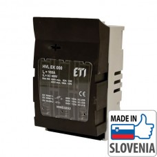 Блок-рубильник горизонтальний 3-полюсний ETI HVL EK00 для ножових запобіжників, 160А