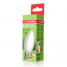 Світлодіодна LED лампа Eurolamp ЕКО серія "D" CL 6W E14 4000K Світлодіодна LED лампа Eurolamp ЕКО серія "D" CL 6W E14 4000K