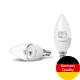 Світлодіодна лампа Eurolamp ЕКО серія "D" CL прозора 6W E14 4000K