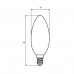 Декоративна лампа "свічка" Eurolamp ArtDeco 40W E14 2700K (dimmable)