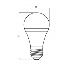 Светодиодная LED лампа Eurolamp ЕКО серия "D" А60 12W E27 4000K