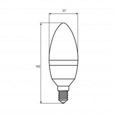 Світлодіодна LED лампа Eurolamp ЕКО серія "D" CL прозора 6W E14 4000K