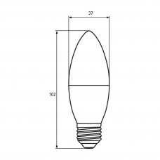 Світлодіодна LED лампа Eurolamp ЕКО серія "D" CL 6W E27 3000K