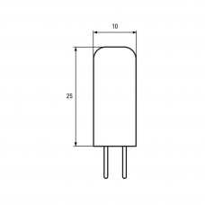 Світлодіодна LED лампа Eurolamp G4 2W 3000K 220V
