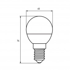 Світлодіодна LED лампа Eurolamp ЕКО серія "D" G45 прозора 5W E14 3000K