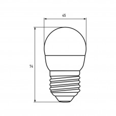Светодиодная LED лампа Eurolamp ЕКО серия "D" G45 прозрачная 5W E27 4000K
