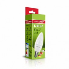 Светодиодная лампа Eurolamp ЕКО серия "D" CL прозрачная 8W E14 3000K Светодиодная лампа Eurolamp ЕКО серия "D" CL прозрачная 8W E14 3000K