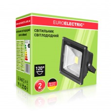 Вуличний LED-прожектор Euroelectric COB 30Вт, 6500K (чорний) Вуличний LED-прожектор Euroelectric COB 30Вт, 6500K (чорний)