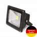 Вуличний LED-прожектор Euroelectric COB 30Вт, 6500K (чорний)