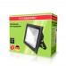 Вуличний LED-прожектор Euroelectric COB 50Вт, 6500K (чорний)