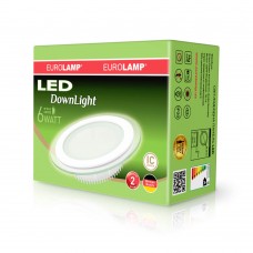Вбудована LED-панель Eurolamp кругла 6W 4000K 220V (LED-DLR-6/4)