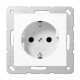 Розетка с заземлением Jung ECO profi. Цвет "Белый" (EP421WW)