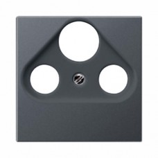 Накладка на TV+R+SAT-розетку Jung ECO profi. Цвет "Антрацит" (арт. A561BFSATAN)