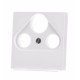 Накладка на TV+R+SAT-розетку Jung ECO profi. Цвет "Белый" (A561PLSATWW)