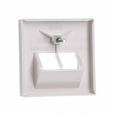 Накладка на двухпортовую информационную розетку Jung ECO profi. Цвет "Слоновая Кость" (арт. A569-2BFPLUA)